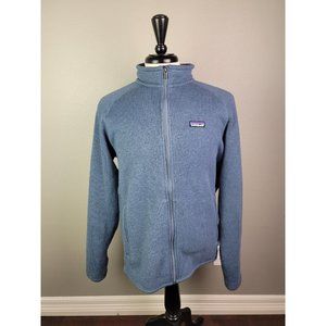 Patagonia Mens Size Large Blue Better Sweater Full Zip Fleece Jacket Fall Winter